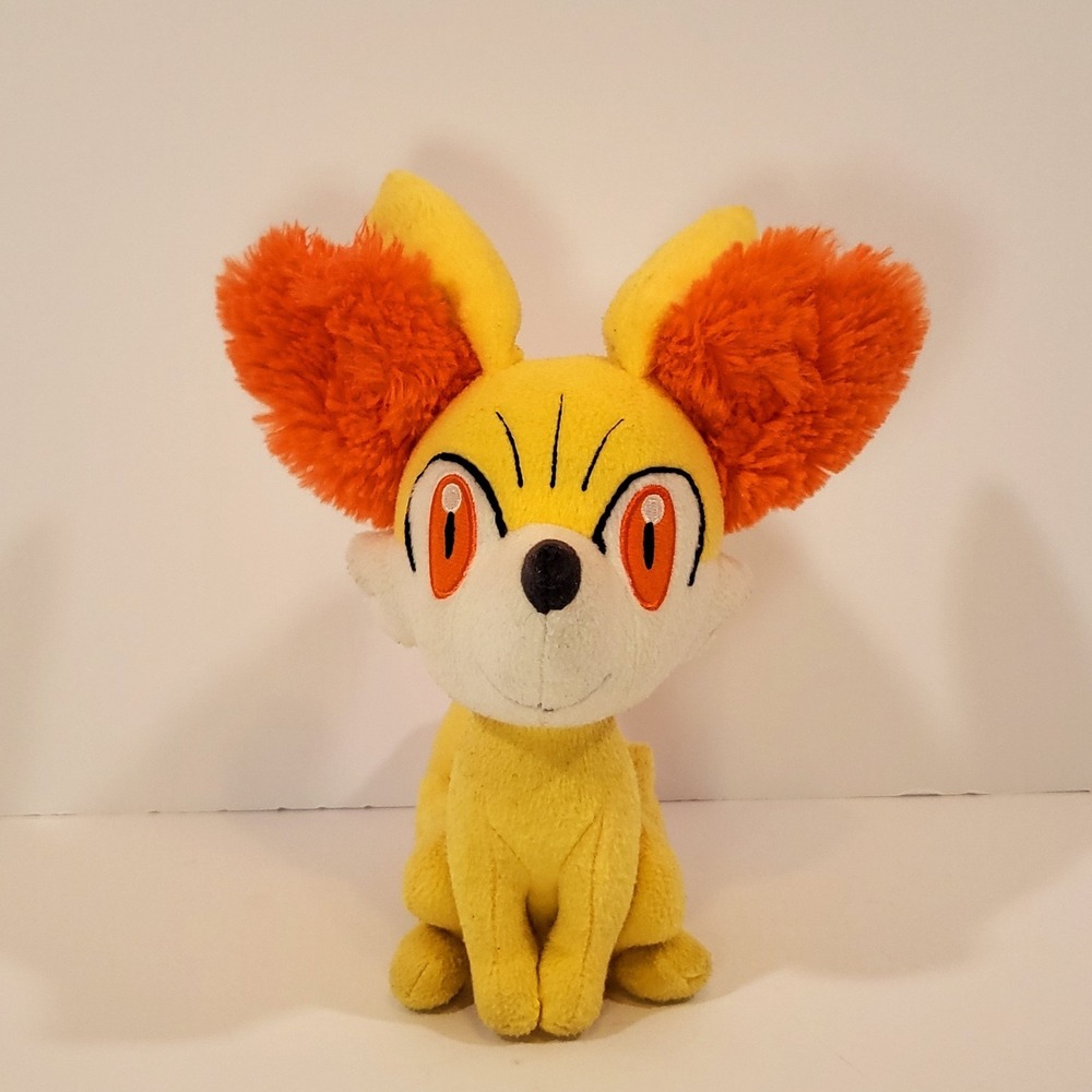 Pokémon Fennekin Plush 9"‎ Fox Stuffed Animal EUC No Tags